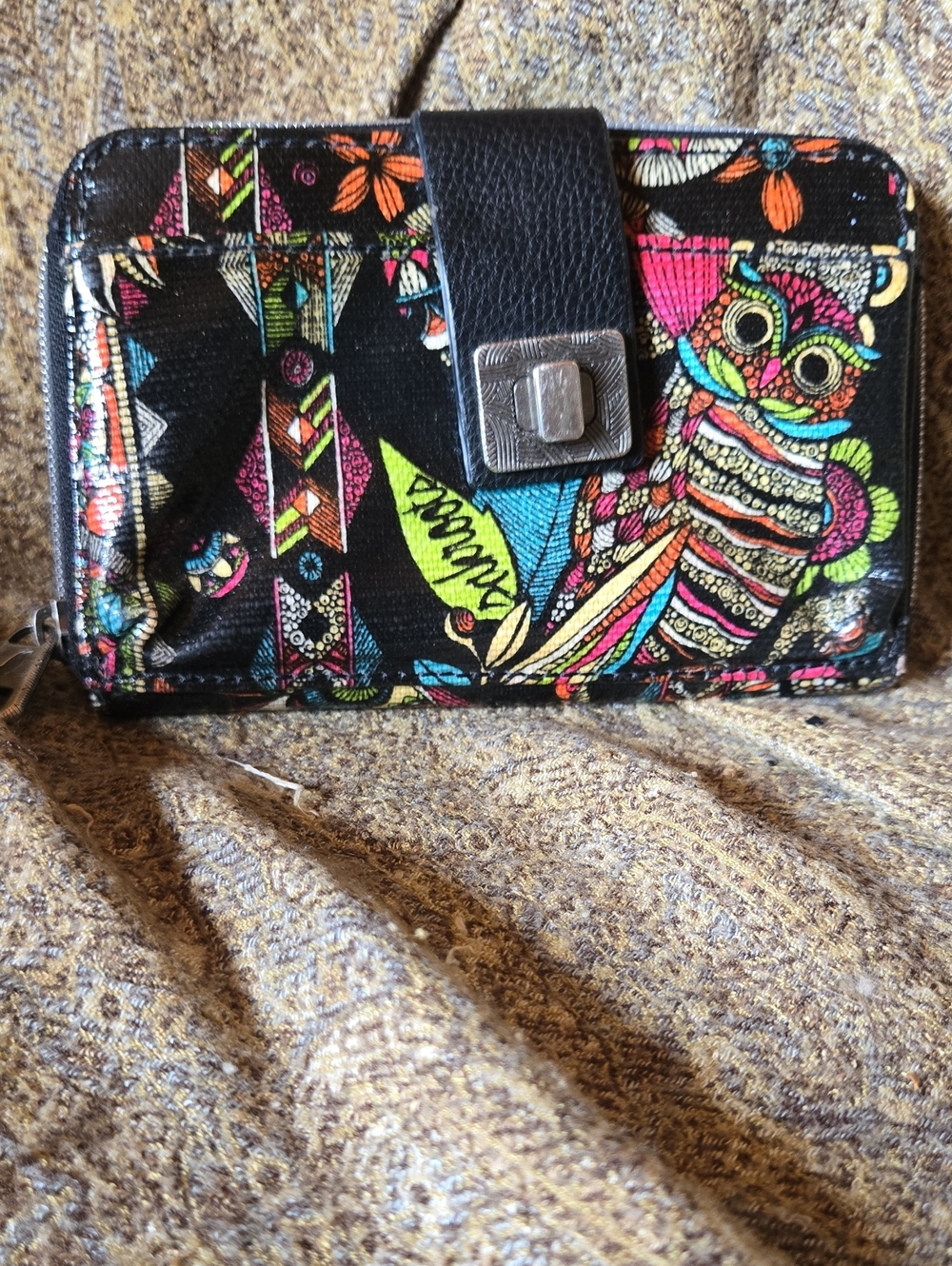 Sakroots Colorful Owl Print Women's Wallet - Multicolor